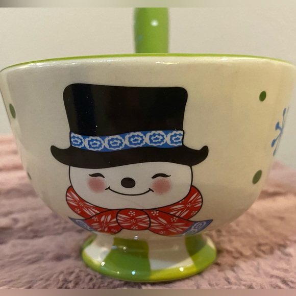 ⛄️❤️Christmas dip bowl with spreader • NWOT - Picture 2 of 8